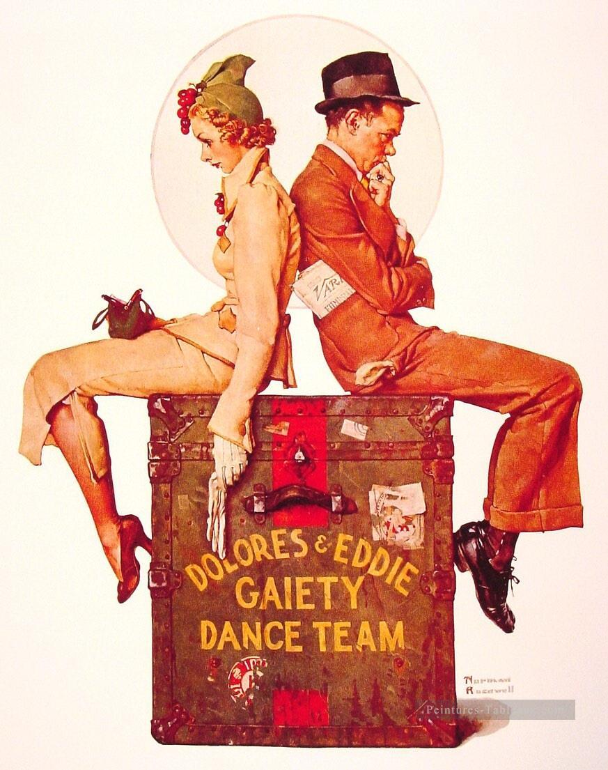 gaiety dance team 1937 Norman Rockwell Peintures à l'huile